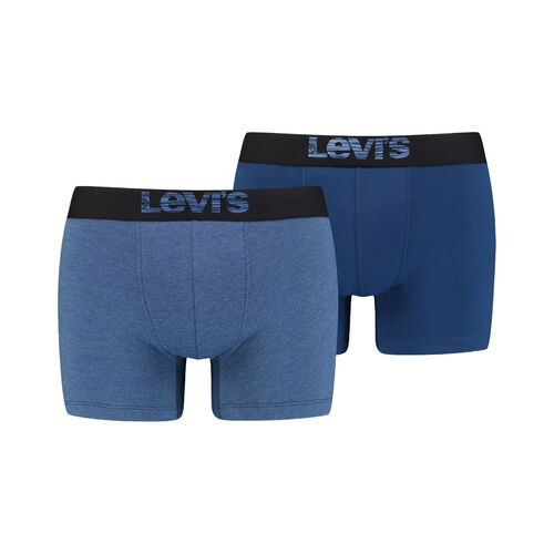 Pack de 2 Calzoncillos Boxer Levis Dark Blue de Algodón Elástico S