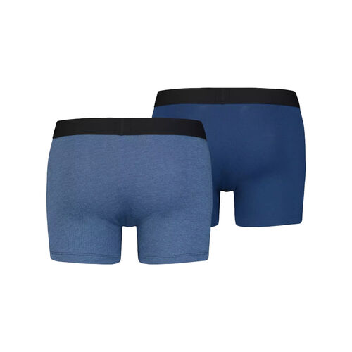 Pack de 2 Calzoncillos Boxer Levis Dark Blue de Algodón Elástico S