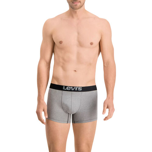 Pack de 2 Calzoncillos Boxer Levis Black - Grey de Algodón Elástico S