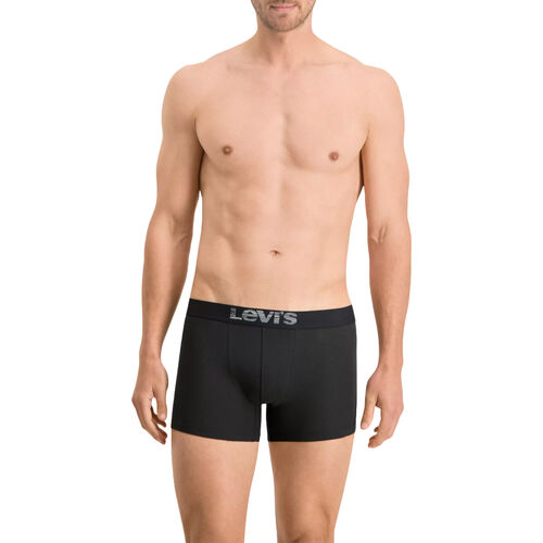Pack de 2 Calzoncillos Boxer Levis Black - Grey de Algodón Elástico S