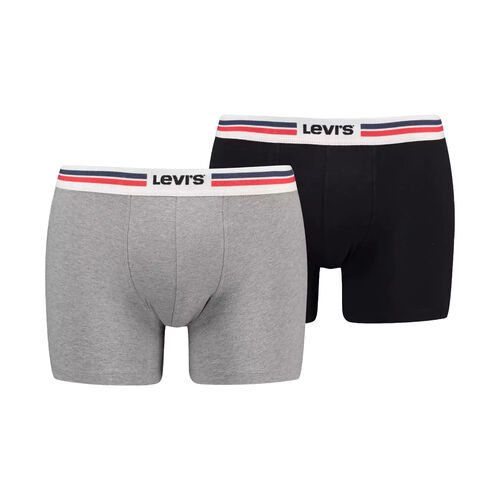 Pack 2 Calzoncillos Boxer Levis con Logotipo Negro-Girs S