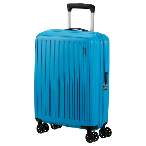 Maleta de Cabina Azul American Tourister Rejoy Spinner 55cm Azure Blue Resistente 