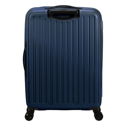 Maleta Mediana Azul American Tourister Rejoy Spinner 68cm Navy Blue Resistente 