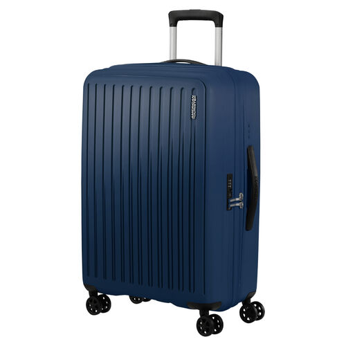 Maleta Mediana Azul American Tourister Rejoy Spinner 68cm Navy Blue Resistente 