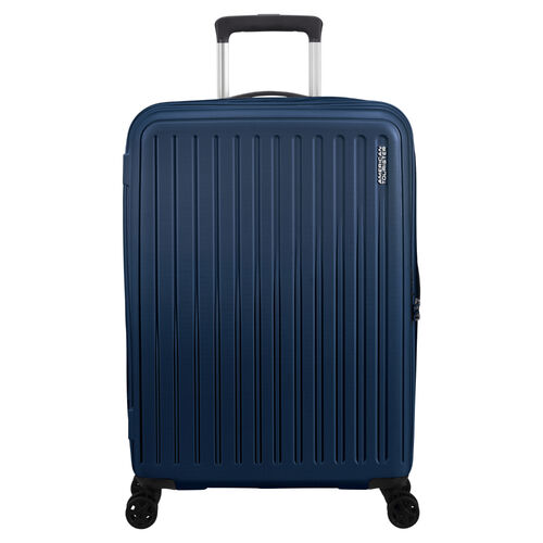 Maleta Mediana Azul American Tourister Rejoy Spinner 68cm Navy Blue Resistente 