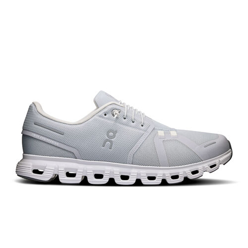 Zapatillas Grises On Running Cloud 6 Glazier/White Cómodas y Ligeras 41