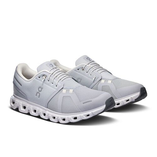 Zapatillas Grises On Running Cloud 6 Glazier/White Cómodas y Ligeras 41