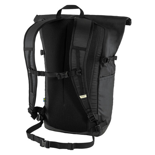 Mochila Negra Fjallraven High Coast Foldsack 24L Black Ligera y Versátil 