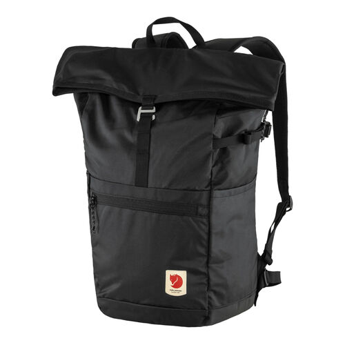Mochila Negra Fjallraven High Coast Foldsack 24L Black Ligera y Versátil 