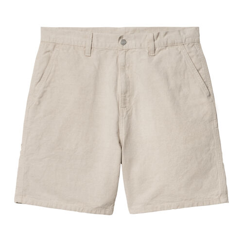 Bermudas Beige Carhartt Walter Single Knee Short Natural de Corte Relajado BEIGE S