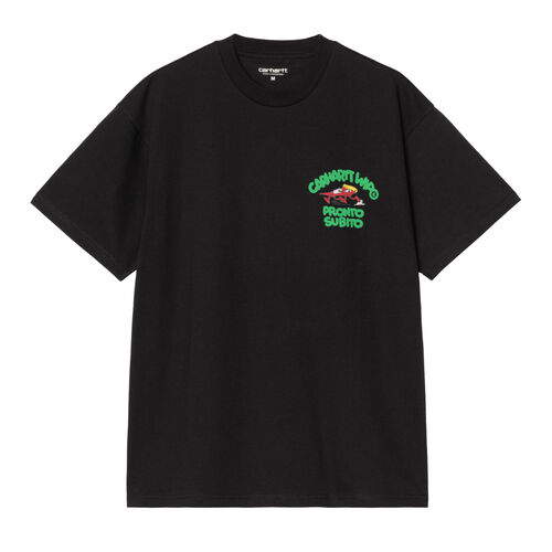 Camiseta Negra Carhartt Pronto T-Shirt Black de Corte Holgado XS