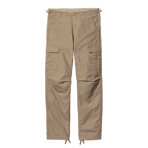 Pantalón Cargo Beige Carhartt Aviation Pant Leather Rinsed de Corte Holgado W30 L32