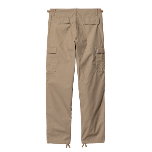 Pantalón Cargo Beige Carhartt Aviation Pant Leather Rinsed de Corte Holgado W30 L32