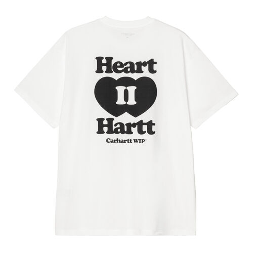 Camiseta Blanca Carhartt Heart II Hartt T-Shirt White de Corte Holgado XS
