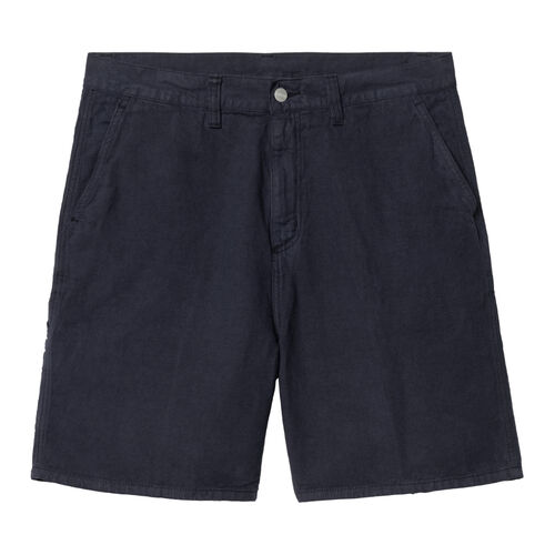 Bermudas Azul Marino Carhartt Walter Single Knee Short Dark Navy de Corte Relajado XS