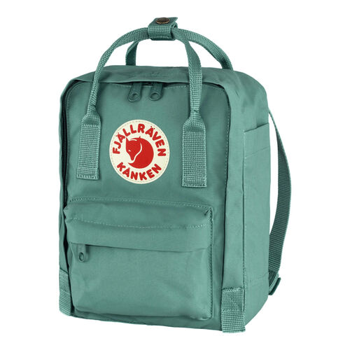 Mochila Verde Fjallraven Kanken Mini Frost Green 7L Versátil y Resistente