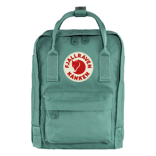 Mochila Verde Fjallraven Kanken Mini Frost Green 7L Versátil y Resistente