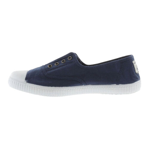 Zapatillas Azul Marino Victoria Inglesa Lona Drec Elástico Cómodas y Ligeras 37