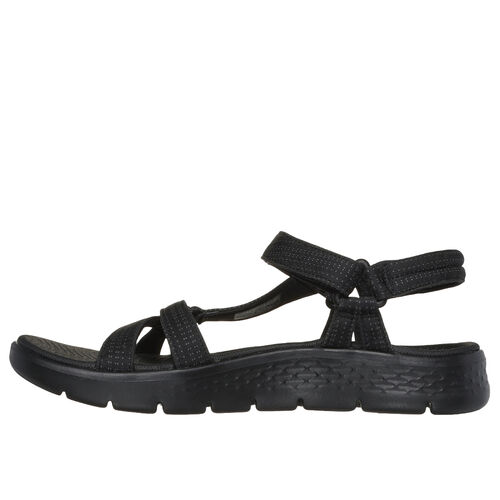 Sandalias Negras Skechers Go Walk Flex Sandal - Sublime Black Deportiva Y Elegante 36