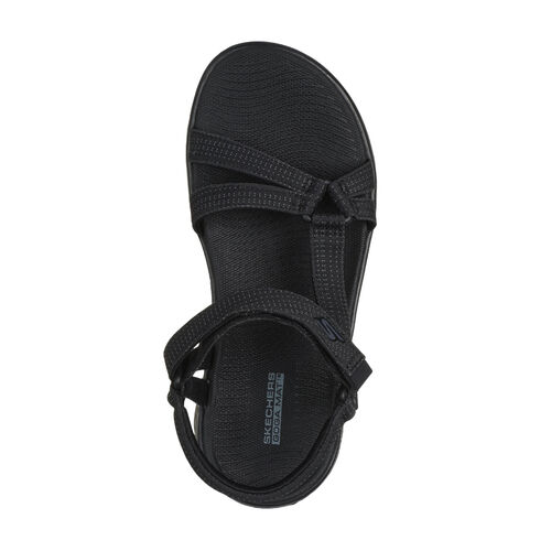 Sandalias Negras Skechers Go Walk Flex Sandal - Sublime Black Deportiva Y Elegante 36