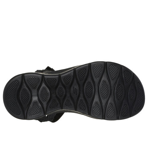 Sandalias Negras Skechers Go Walk Flex Sandal - Sublime Black Deportiva Y Elegante 36