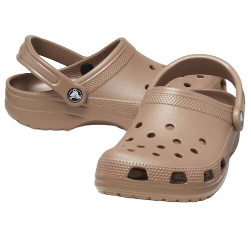Zuecos Marrones Crocs Classic U Latte Ligeras Y Resistentes Al Agua 36/37