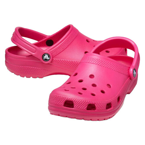 Zuecos Fucsias Crocs Classic U Dragonfruit Ligeras Y Resistentes Al Agua 36/37