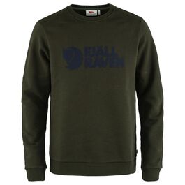 Sudadera Verde Fjallraven Logo Sweater Deep Forest Clásica y Atemporal