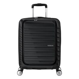 Maleta Negra American Tourister Flashline 55cm Easy Access Shadow Black Ligera y Espaciosa