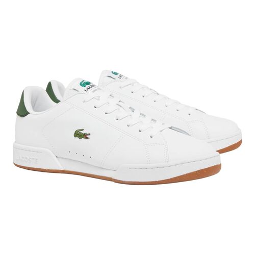 Zapatillas Blancas Lacoste Carnaby Cup de Piel con Diseño Básico 40