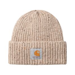 Gorro Beige Carhartt Anglistic Beanie Speckled Fleur de Sel de Aspecto Moteado