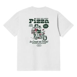 Camiseta Blanca Kaotiko In Crust With Trust Organic Cotton White de Corte Holgado