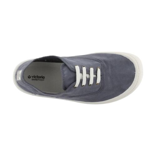 Zapatillas Azules Victoria Olmo Barefoot Lona Tintada Drec Noche con Suela TR Flexible AZUL 37