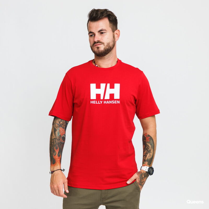 abdomen Blanco en cualquier momento Helly Hansen camiseta HH Logo Tee Rojo