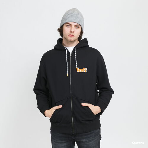 Sudadera negra Levis Relaxed Graphic Up S