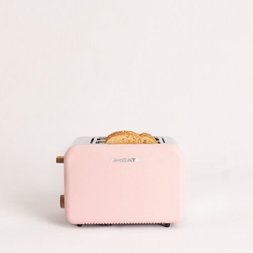 Tostador rosa Create  modelo Toast Retro 