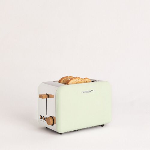 Tostador verde Create  modelo Toast Retro 
