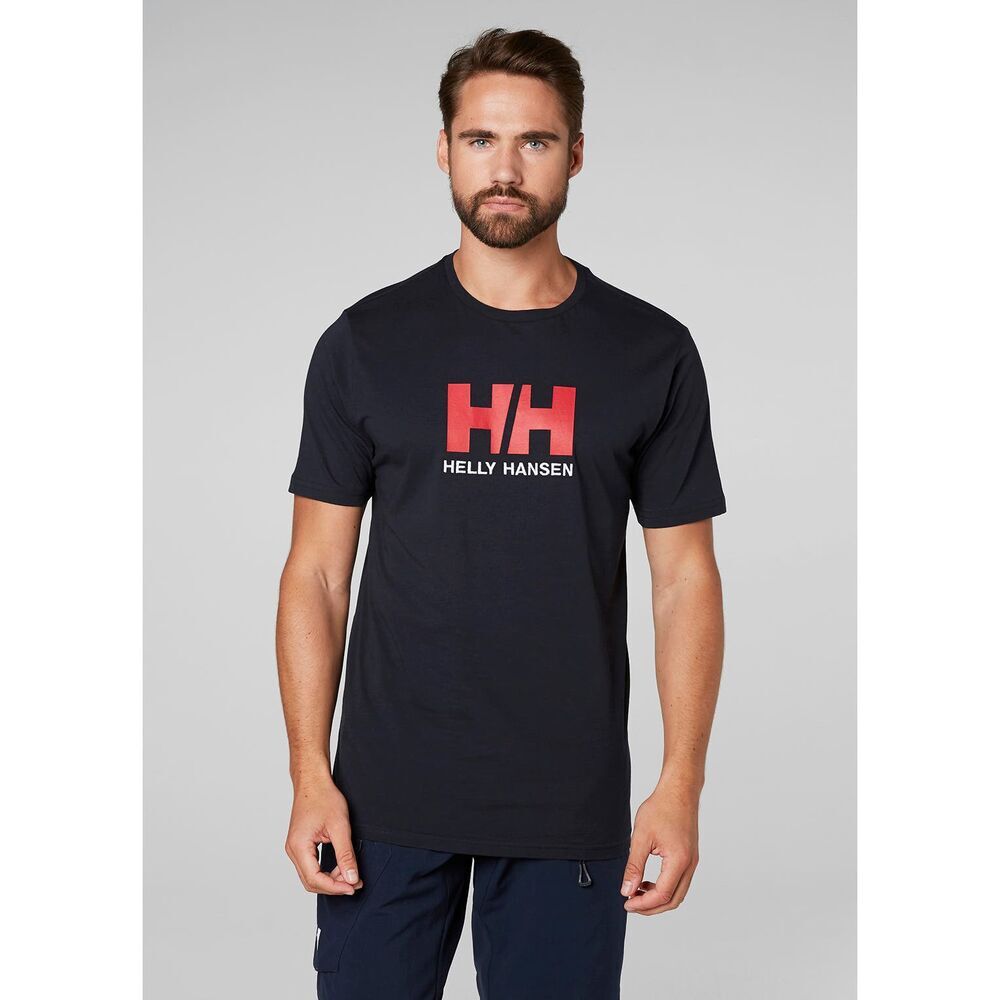 Camiseta Helly Hansen HH logo azul para hombre-a