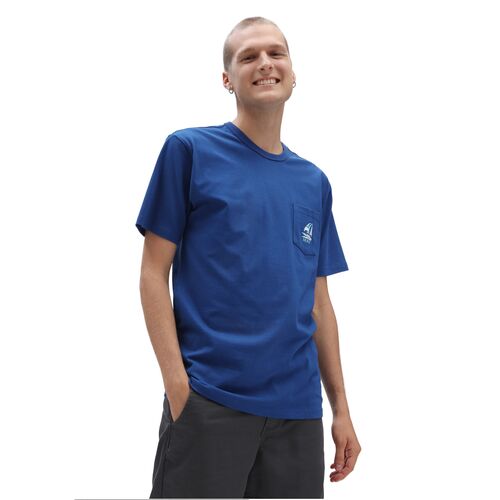 Camiseta azul Vans Bolsillo S