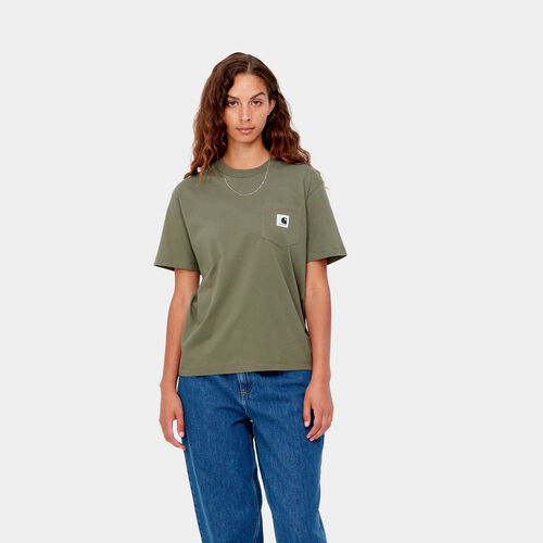 Camiseta Carhartt verde  pocket tee  XS