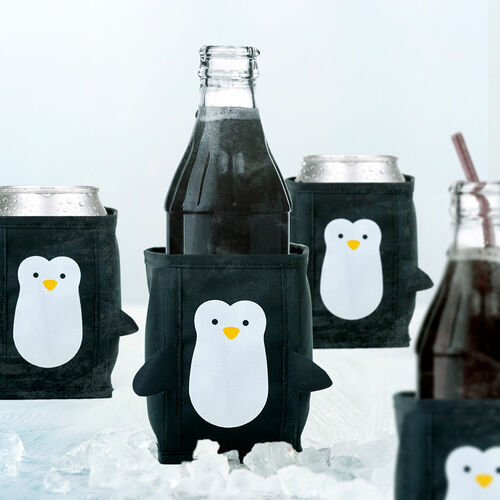 Enfriador de bebida pinguino negro de Balvi