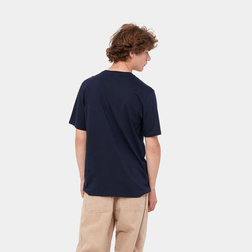 Camiseta bolsillo Azul marino Carhartt S/S Pocket T-Shirt  S