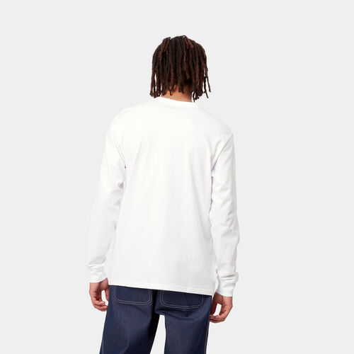 Camiseta manga larga bolsillo blanca Carhartt  S