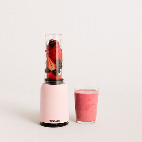 Batidora Create con Vaso Portátil MOI SLIM rosa pastel 