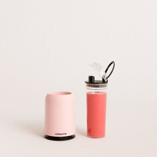 MOI SLIM - Batidora con Vaso Porttil ROSA PASTEL