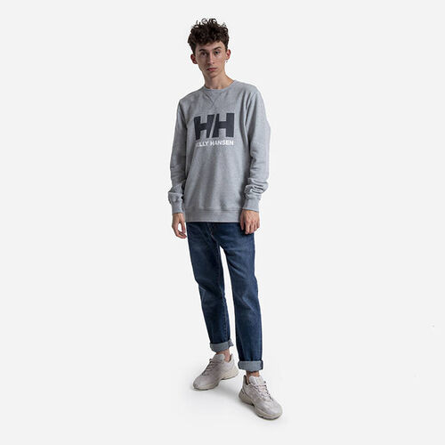 Sudadera Helly Hansen gris sin capucha   HH Logo Crew Sweatshirt  M