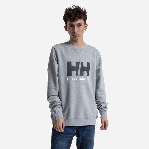 Sudadera Helly Hansen gris sin capucha   HH Logo Crew Sweatshirt  XXL