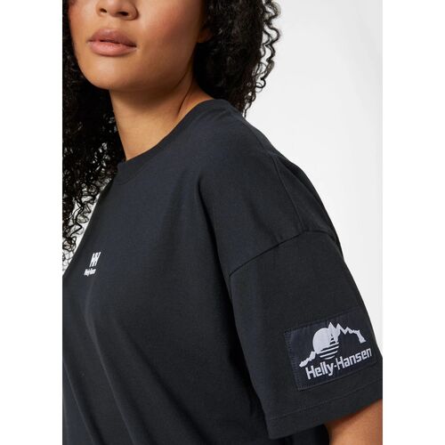 Camiseta Helly Hansen negra Women''s YU Patch T-shirt  XS