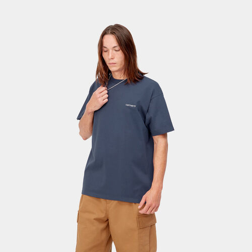 Camiseta Carhartt azul S/S Script Embroidery T-Shirt  S
