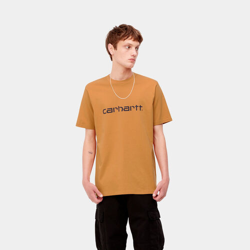 Camiseta Carhartt ochre S/S Script T-Shirt  XS